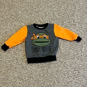 Ninja turtles candy mouth sweatshirt 12m